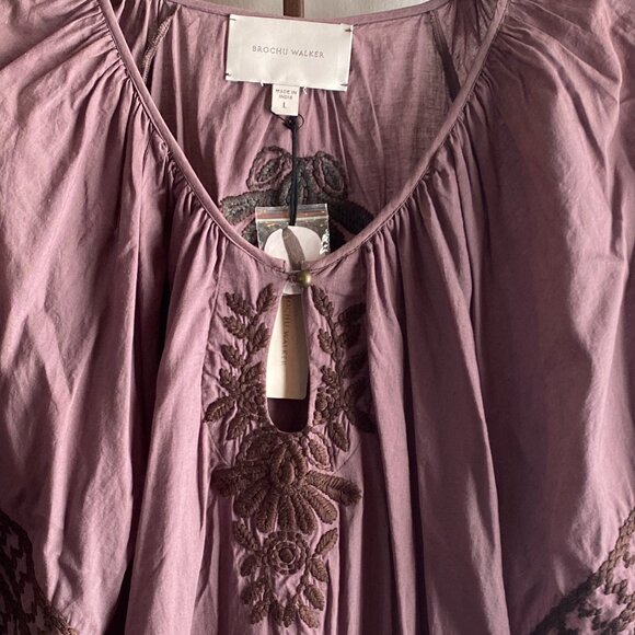 Brochu Walker White Cotton Embroidered Blouse - Picture 2 of 8